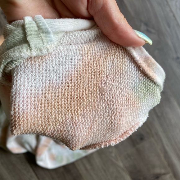 𝅺Young Fabulous & Broke green and peach tie dye Jumpsuit w/ pockets size xs - Picture 11 of 13